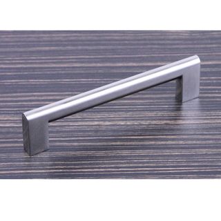 Contemporary 6 15/16 Key Shape Design Stainless Steel Finish Cabinet Bar Pull Handle (case Of 15)