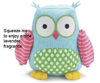 Hootie Cutie 9" Knit Owl Plush with Lavender Toys & Games
