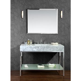 Ariel Brightwater 48 Single sink Bathroom Vanity Set White Size Single Vanities