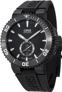 Oris Aquis Diver Automatic Black Dial Titanium Black Rubber Mens Watch 739 7674 7754RS at  Men's Watch store.