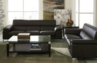 Shop DIV 728 Series Sofa & Love Seat Set (Mocha Leather) at the  Furniture Store