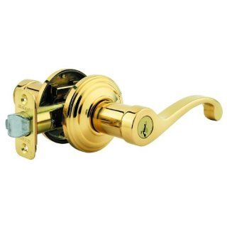 Kwikset 740CHL Commonwealth Entry Lockset   Brass   Door Levers  