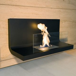 Radius Design Wall Flame Bio Ethanol Fireplace 1*536 Finish Black / Black Body