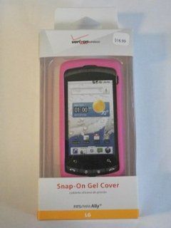 OEM Verizon Lg Ally VS740 Pink Snap On Gel Cover Cell Phones & Accessories
