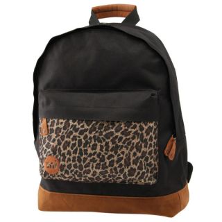 Mi Pac Leopard Print Pocket Backpack   Black      Womens Accessories