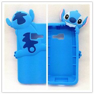 3D Blue Stitch Alien Cute Lovely Case Cover For Samsung Galaxy Discover S730G S730M S740 R740C /Cricket, Centura S738C /Straight Talk /Net10 Cell Phones & Accessories