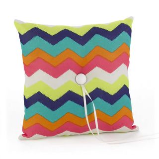 Hortense B. Hewitt Chevron Stripe Ring Bearer Pillow