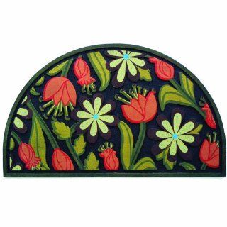Apache Mills 60 730 1814 18x30 Masterpiece Floral Round Door Mat, 18 Inch by 30 Inch  Doormats  Patio, Lawn & Garden