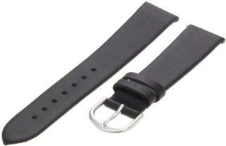 Timex Men's Q7B730 Calfskin 18mm Black Replacement Watchband Watch Band Watches