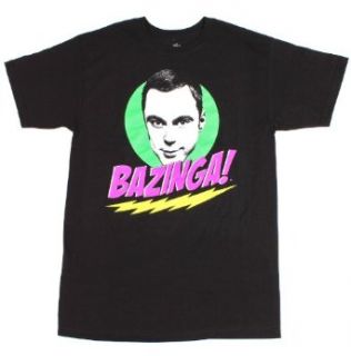 Big Bang Theory Sheldon Bazinga Men's T Shirt Clothing