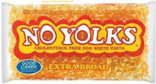 No Yolks Egg Noodles, Extra Broad, 12 oz (Pack of 12)  Grocery & Gourmet Food