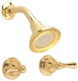 American Standard 7221.732.099 Hampton Two Handle Shower Only, Polished Brass   Bathtub And Showerhead Faucet Systems  
