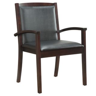 Bently Mocha Frame Upholstered Guest Chair