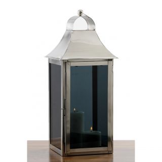 Smoky Glass Square Lantern Medium