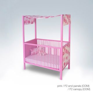 ducduc Cabana Canopy Crib CabCrib Clr Finish Pink