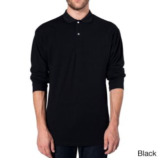 American Apparel Mens Pique Cotton Long Sleeve Shirt