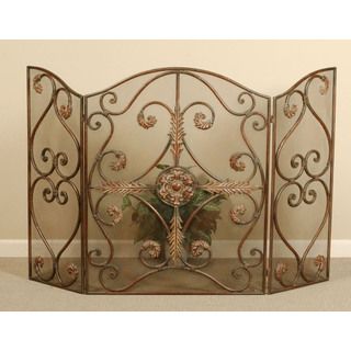 Iron Jerrica Hand forged Metal Fireplace Screen