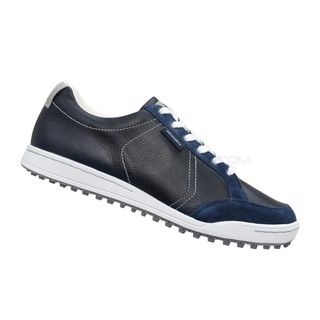 Ashworth Ashworth Mens Cardiff Black/ White/ Navy Golf Shoes Black Size 7.5