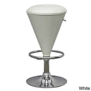 Corliving Cone Shaped Adjustable Barstool In Leatherette