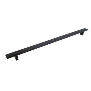Contemporary 16 inch Matte Black Rectangular Cabinet Bar Pull Handles (case Of 5)