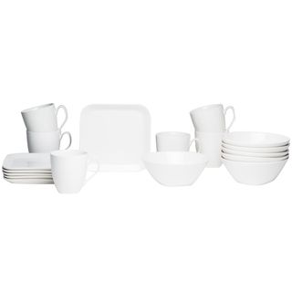 Red Vanilla Trends Square Coupe 18 piece Brunch Set