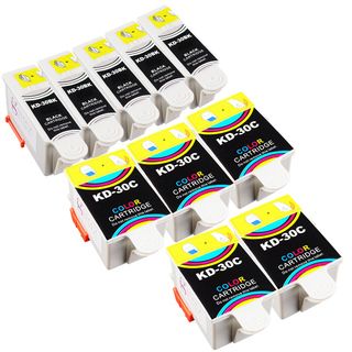 Sophia Global Compatible Ink Cartridge Replacement For Kodak 30 Black And Color (pack Of 10)