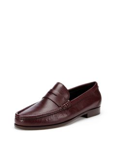Pebbled Leather Loafers by Bruno Magli