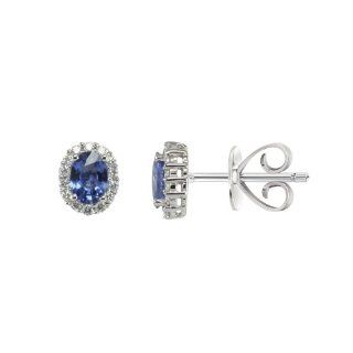 14K ExquisiteTanzanite Earrings with Diamonds (NEW ARRIVAL) The Tanzanite Shop Jewelry