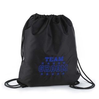 Hortense B. Hewitt Team Groom Black Cinch Bag