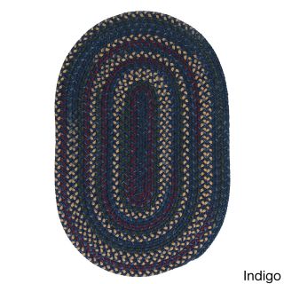 Colonial Mills Horizon Braided Area Rug (9 X 12 Oval) Blue Size 9 x 12