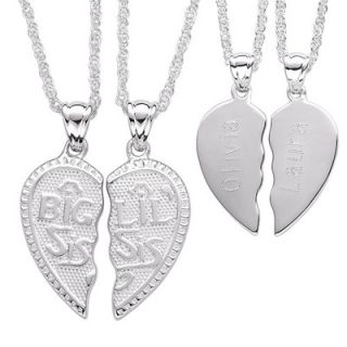 Sisters Sharable Pendants in Sterling Silver (10 Characters)   Zales