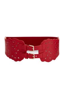 Buenas Noches Belt in Red  Mod Retro Vintage Belts