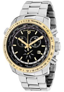 Swiss Legend 10013 11 GB  Watches,Mens World Timer Chronograph Stainless Steel, Chronograph Swiss Legend Quartz Watches