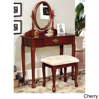 Furniture Of America Mildred 2 piece European Style Vanity And Stool Set