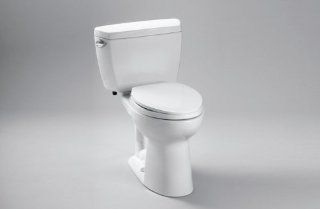 TOTO CST744EL 01 Drake 2 Piece Eco Ada Toilet with Elongated Bowl, Cotton White    