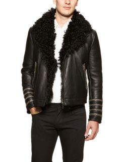 Shearling Leather Jacket by Tommy Hilfiger