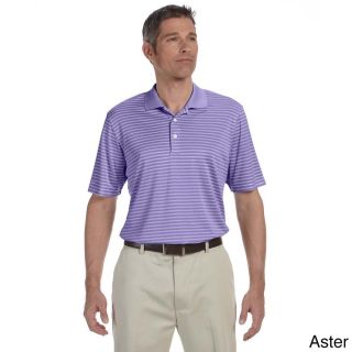 Ashworth Ashworth Mens Performance Interlock Stripe Polo Shirt Purple Size XXL