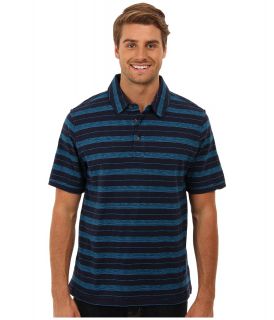 The North Face S/S Wentworth Polo Mens Short Sleeve Button Up (Blue)
