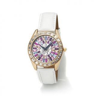 Real Collectibles by Adrienne® "Kaleidoscope" Pastel Crystal Leather Strap