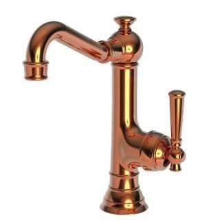 Newport Brass 2470 5203/08 Jacobean Bar Faucet with Metal Lever Handle, Polished Copper   Bar Sink Faucets  