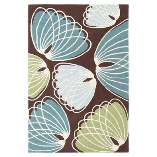 Inhabit Lotus Rug in Chocolate/ Cornflower LOTCHCF_8X10R Rug Size 2 x 3