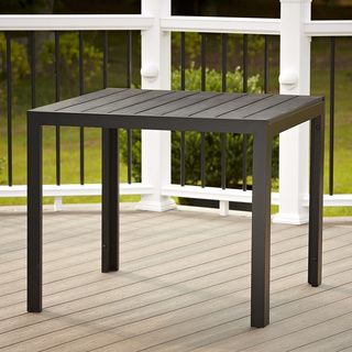 Outdoor Resin Slat Dining Table