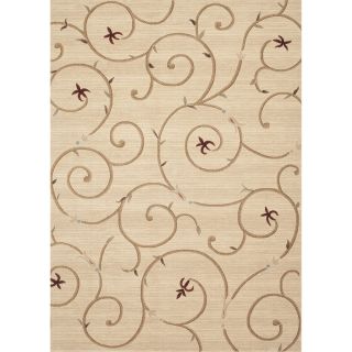Transitional Savonnerie Scroll Red Area Rug (4 X 53)