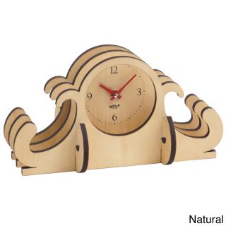 Wolf Wooden Jigsaw Mantel Clock