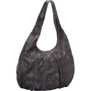 R & R Collections Leather Wash Top Zip Hobo