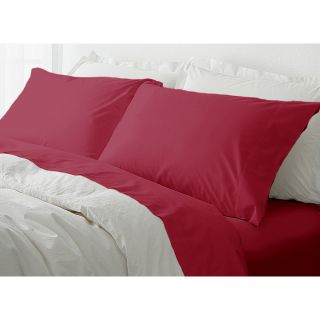 Blue Ridge Home Fashions Inc Hotel Peninsula Microfiber Wrinkle Resistant Sheet Set Red Size Full