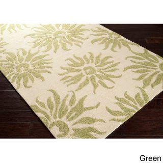 Hand hooked Salma Transitional Floral Indoor/ Outdoor Area Rug (33 X 53)