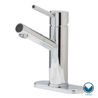 Vigo Noma Single lever Chrome Faucet With Deck Plate