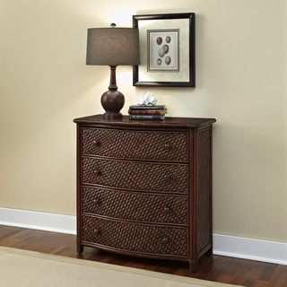 Home Styles Marco Island Drawer Chest Refined Cinnamon Finish Brown Size 4 drawer
