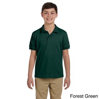 Gildan Gildan Youth Dryblend Pique Sport Shirt Green Size L (14 16)